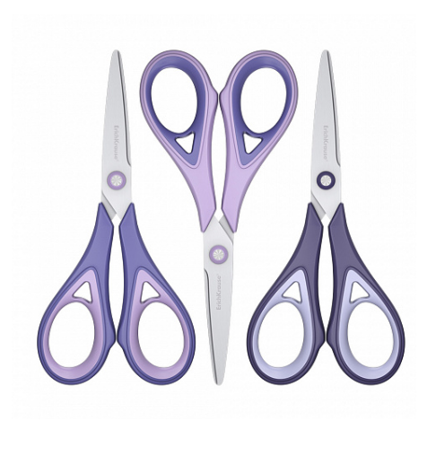 Foarfeca Ek Endeavor Lavander 16 cm, lame 2D 1.5 mm, manere ergonomice - imagine 4